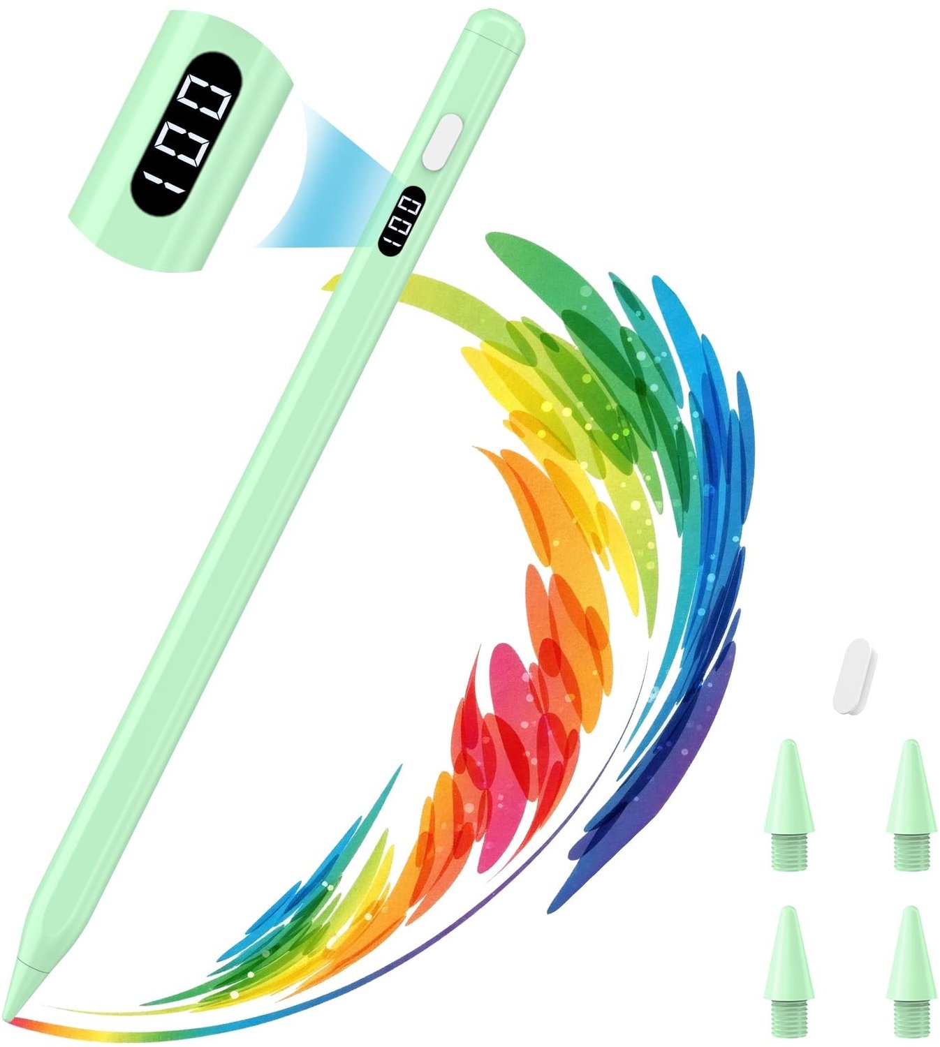Stylus Pen voor iPad met USB-C Snelladen en LED Voedingsdisplay