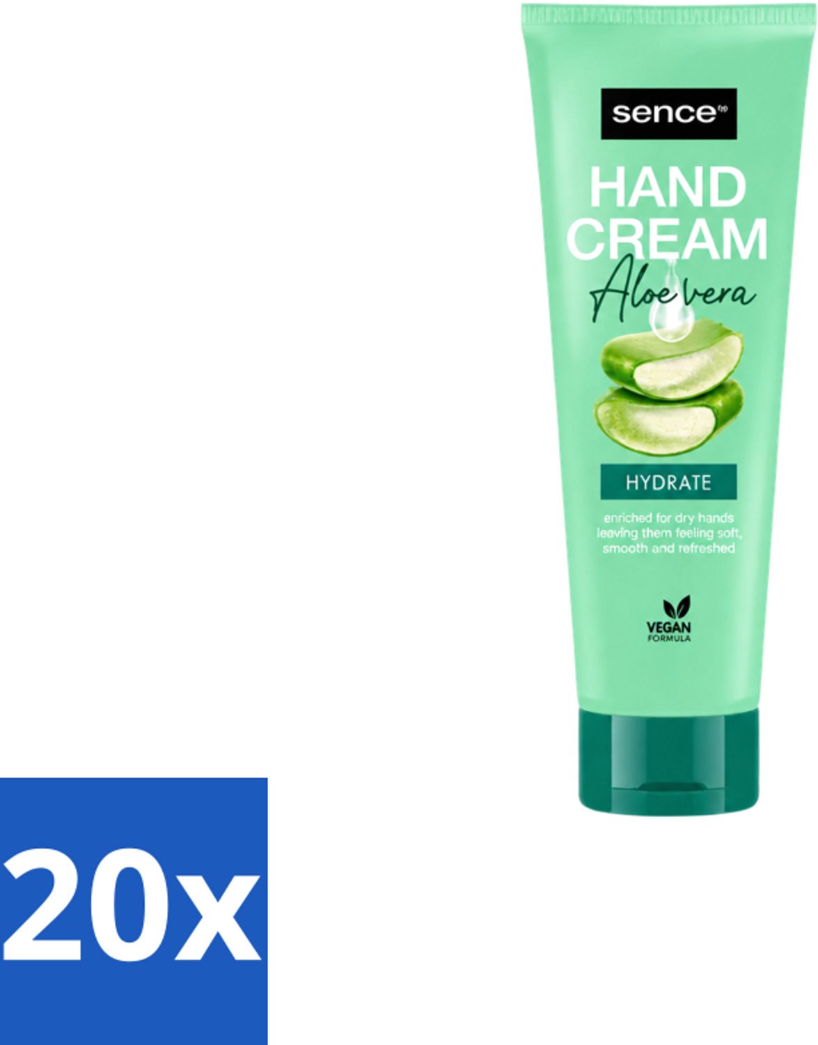 20 x Sence Beauty – Handcrème – Aloë Vera – 75 ml - Voordeelverpakking - 20 stuks