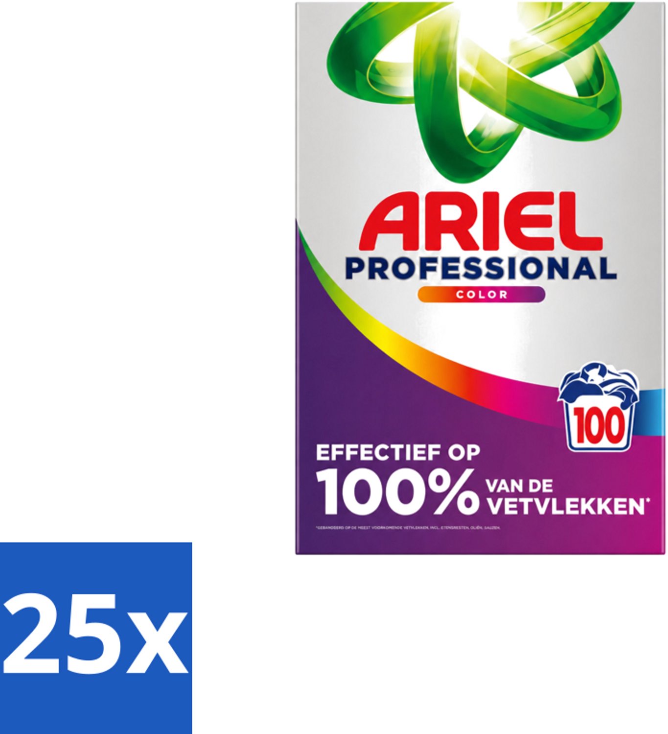 25 x Ariel – Waspoeder – Professional Color – 100 wasbeurten - 5,5 kg - Voordeelverpakking - 25 stuks