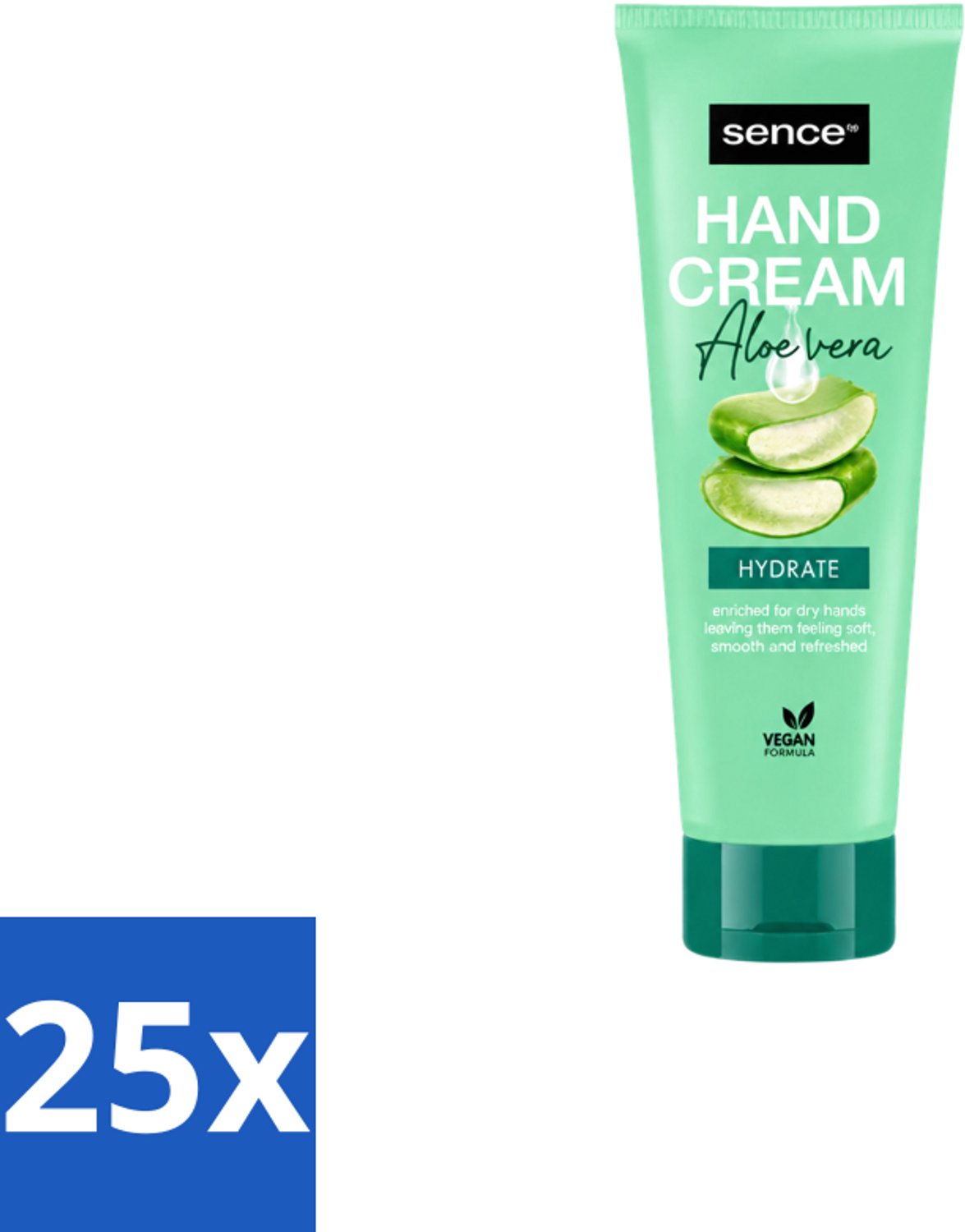 25 x Sence Beauty – Handcrème – Aloë Vera – 75 ml - Voordeelverpakking - 25 stuks