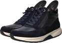 Donkerblauwe Gabor Rollingsoft veterboots met rits en uitneembare Rollingsoft binnenzolen.