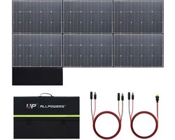 ALLPOWERS ALLPOWERS 600W Opvouwbaar Zonnepaneel – Draagbaar Solar Panel met MC4 Uitgang – 52,8V Hoogspanning Zonnepaneel voor Camper, Camping, Off-grid en Noodstroom