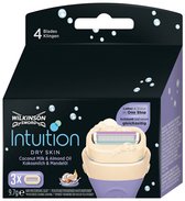 Wilkinson - Intuition - Dry - Skin - Cocos - Scheermesjes - Voordeelverpakking 4 x 3 Stuks