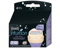 Wilkinson Intuition - Dry - Skin - Cocos - Scheermesjes - 4 x 3 - 12 stuks