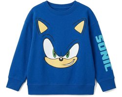 Sonic the Hedgehog Sweater Jongens - Trui - Kindertrui - Pullover - Blauw met Sonic Print - Maat 140