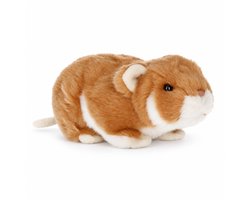 Pluche knuffel hamster - 18 cm - speelgoed dieren hamsters - knaagdiertje