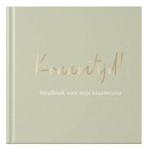 Fyllbooks - Kraambezoekboek - Kraamtijd - Invulboek voor Kraambezoek - Kraamboek - Pistache met Goudfolie - Geschikt voor: 66 Gasten