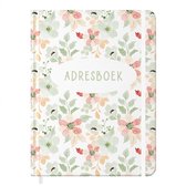 Fyllbooks - Mijn Adresboekje met Alfabet - Wachtwoorden - Hardcover - A5 Formaat - Flowers - Bloemen