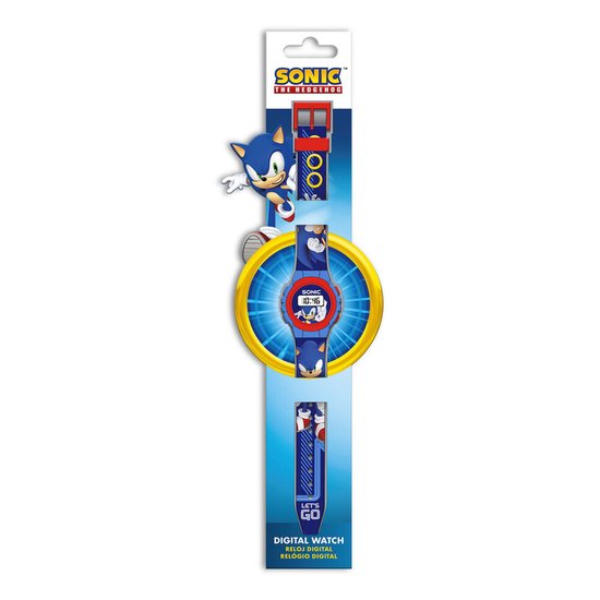Sonic the Hedgehog Digitaal Kinderhorloge - Met Verstelbare Band - Blauw - Horloge Kinderen