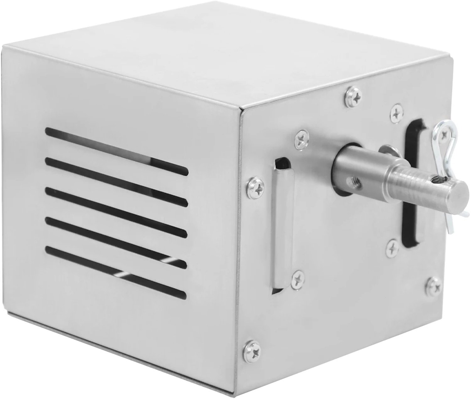 BBQ-grillmotor - Voor Kamperen of Montage op Grills - Elektrisch Draaispit - Roestvrijstaal - Zilver