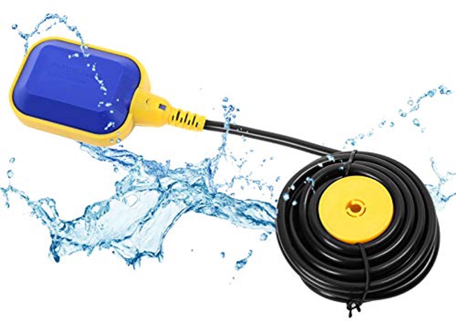 Vlotterschakelaar 10M kabel - rechthoekig - automatische waterpeilregeling - betrouwbare pompcontrole - ServiceTopper