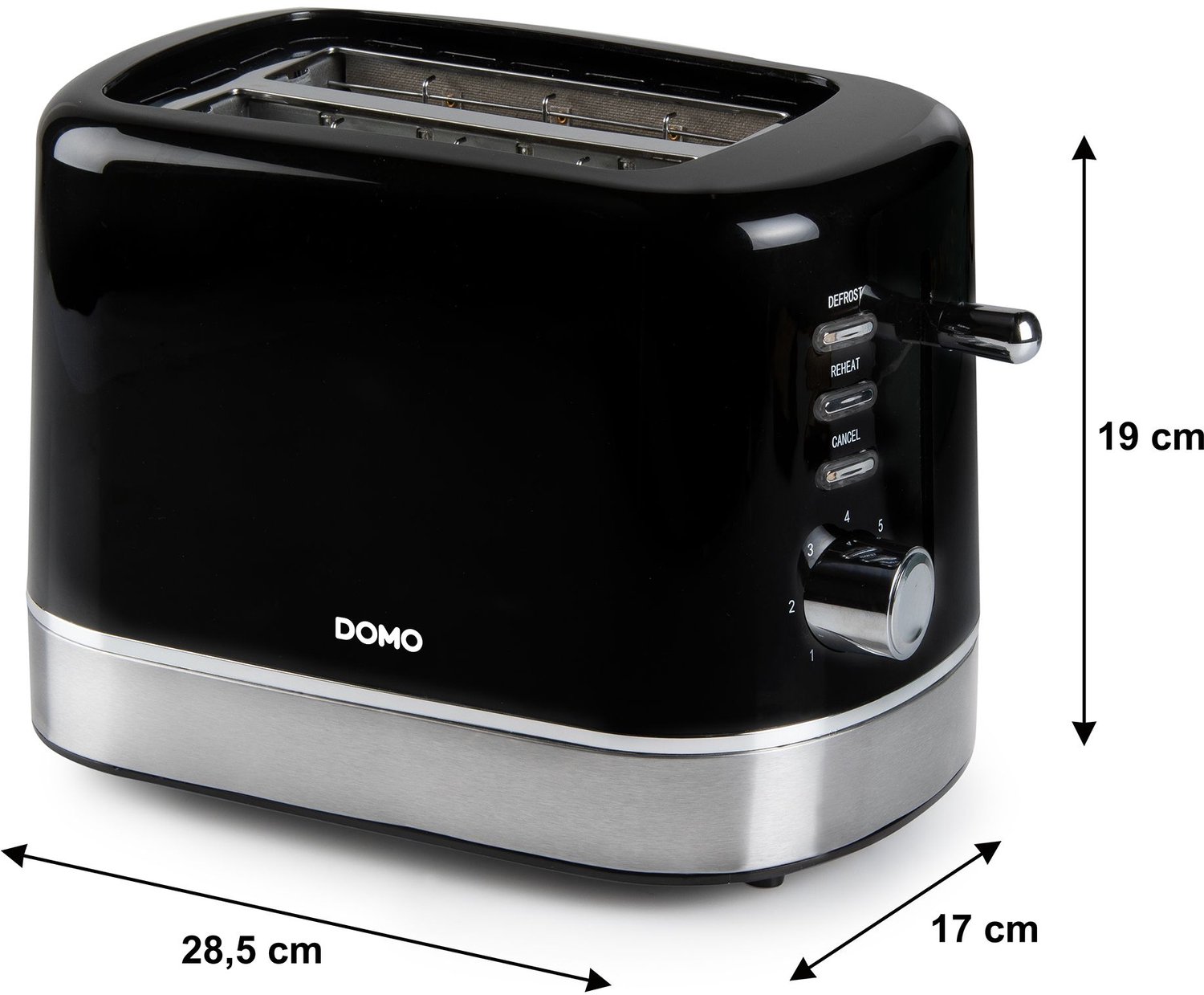 Domo DO1207T - Broodrooster - voor 2 toasts