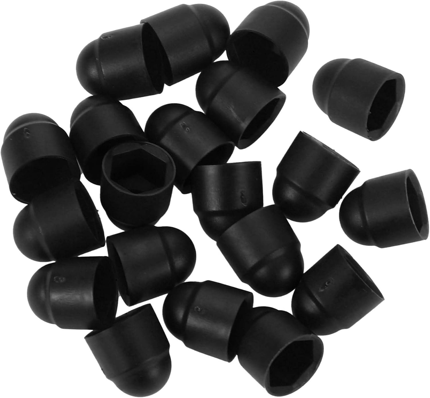 Wielmoer Bout 13Mm - Plastic Zwart - Stofkapje Moerbescherming - Duurzaam en stijlvol - 20 stuks - ServiceTopper