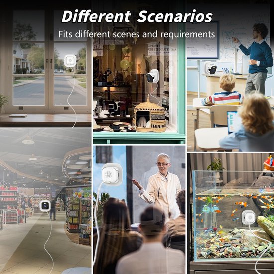 2K-raamcamera - Raamcamera Tegen Raam - Met Wifi & Live Beeld - raamcamera Met Nachtzicht & Bewegingsdetectie - nachtzicht - Binnen Beveiligingscamera - Opname -bewegingsdetectie - Eenvoudige Installatie — afbeelding 4