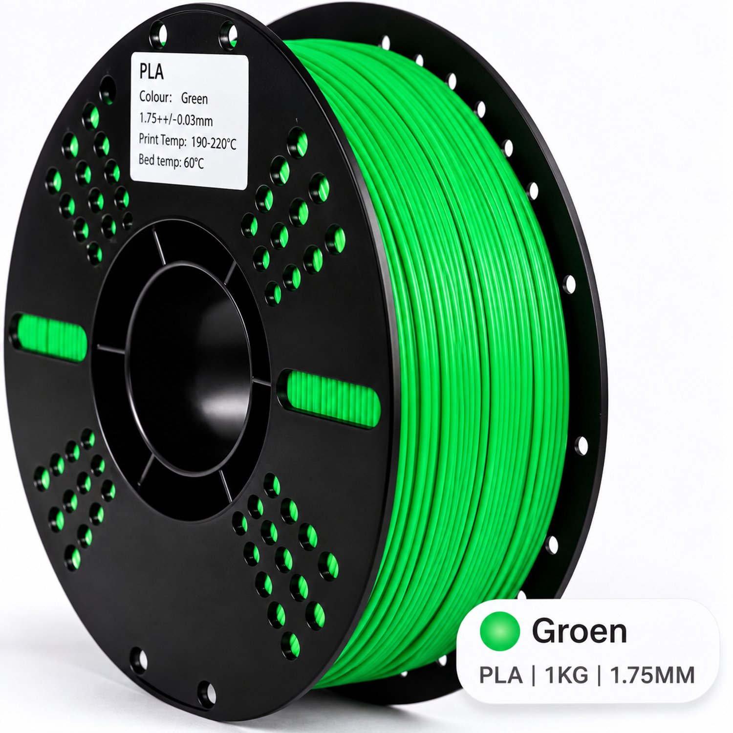 Koppelprint PLA+ Filament – Groen – 1.75mm – 1KG – Koppelprint