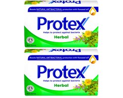 Protex Antibacterieel Zeep Herbal - Lichaamszeep - Soap Bar - Zeep Blok voor Lichaamsverzorging & Handverzorging - 2 Stuks