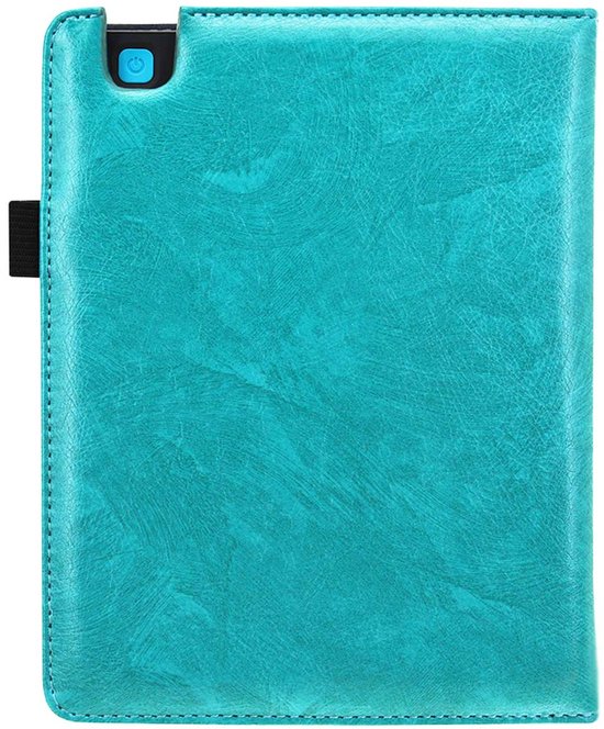 iMoshion Ereader Cover / Hoesje Geschikt voor Kobo Aura H2O Edition 2 - iMoshion Luxe Effen Bookcase - Turquoise / Turquoise van iMoshion — afbeelding 5