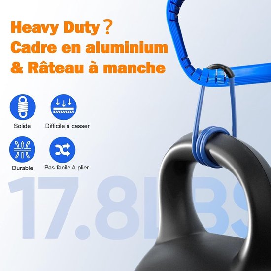 Zwembadnet - Blauw - 46 cm - Aluminium Frame met Fijnmazig Net - Voor Zwembaden en Vijvers — afbeelding 2