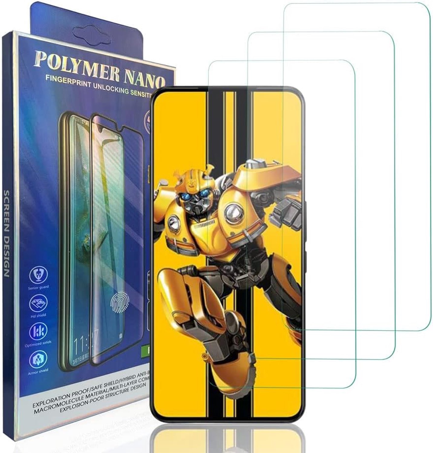 Displaybeschermfolie 3 stuks - gehard glas - compatibel met Redmagic 7S Pro - optimale bescherming m-winkel - m-winkel