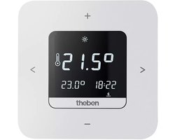 Theben 8119200 RAMSES 811 top3 Digitale programmeerbare thermostaat, batterijversie, bediening op het apparaat of via app