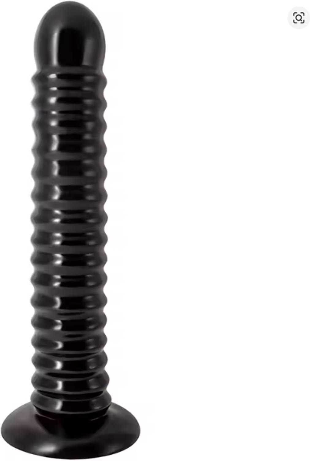 Extra Lange Dikke Anal Plug – Spiraalstructuur – Flexibel – Brede Voet – Zwart – 18+ – Voor Ervaren Gebruikers