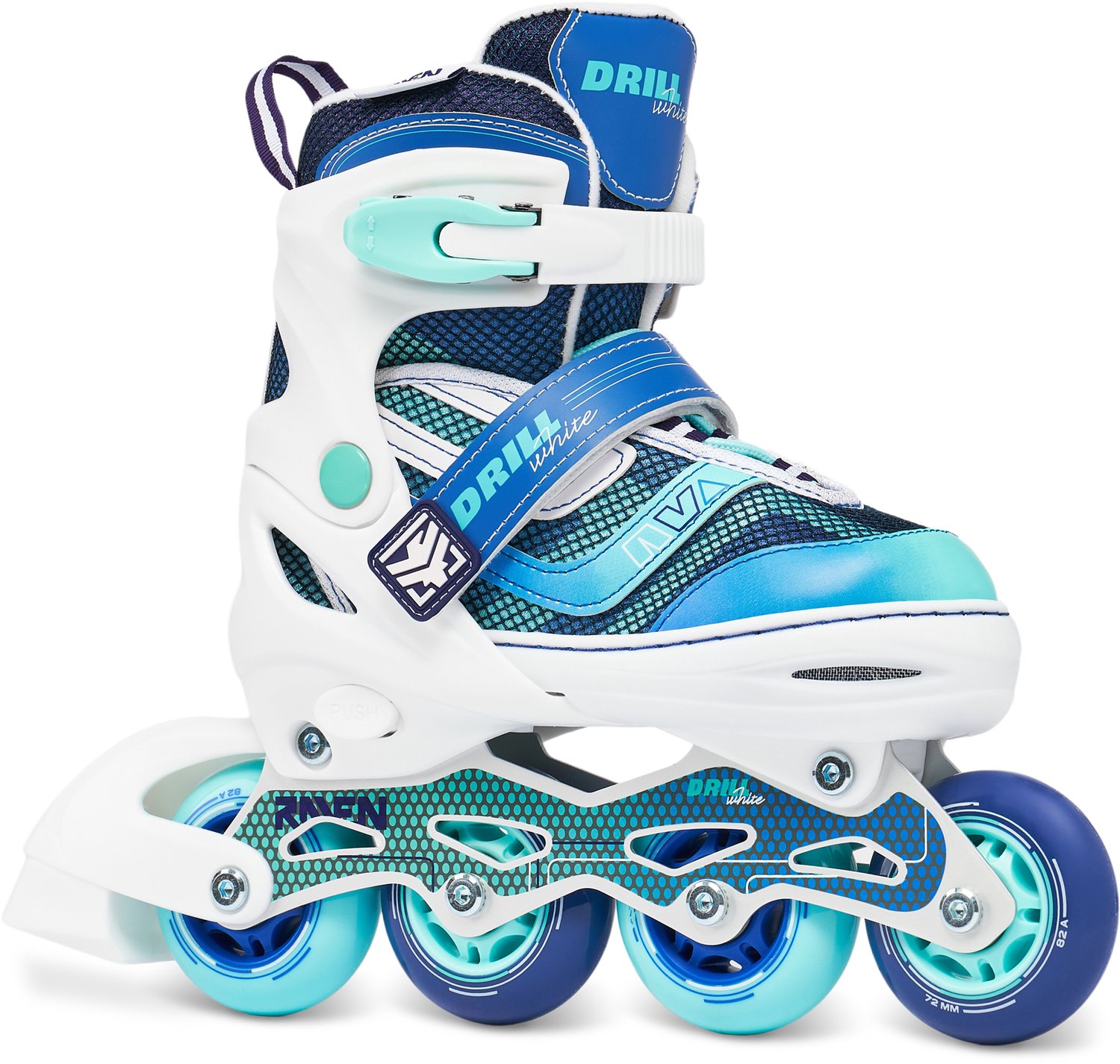 Raven Drill 2-in-1 set: Skeelers en ijshockeyschaatsen Wit
