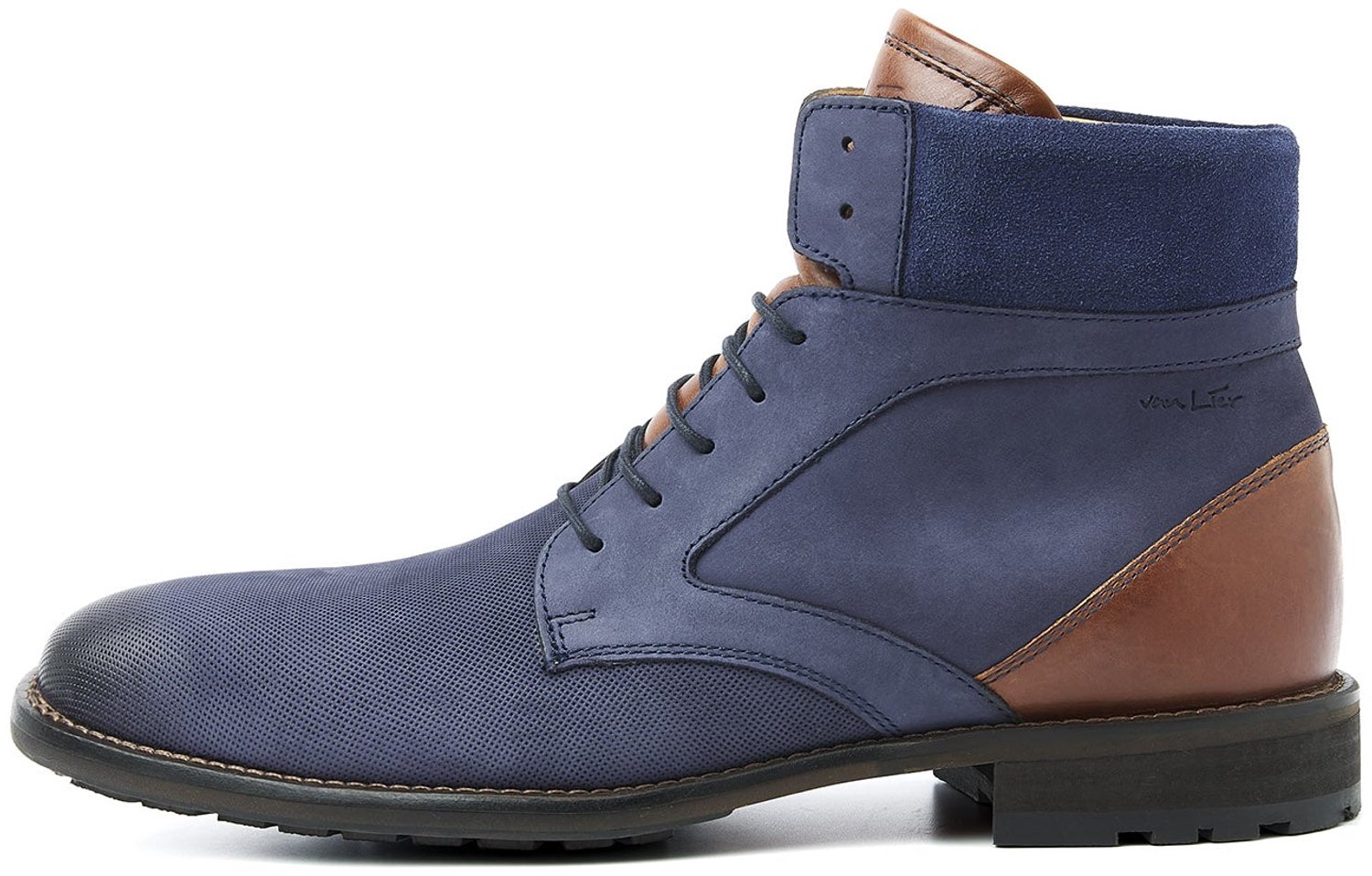 VANLIER - Heren Schoenen Henry - Blauw - Maat 45
