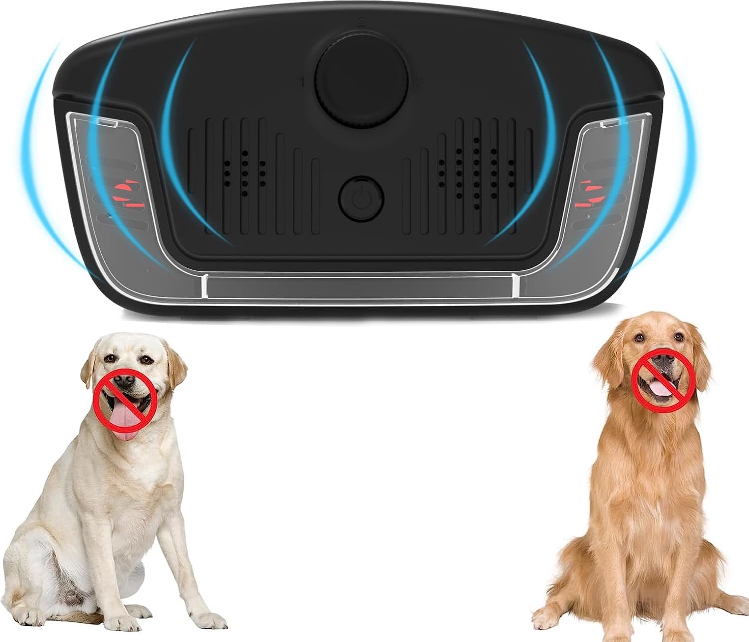 Anti-blafapparaat voor honden, 30 meter, 3 ultrasone modi, binnen en buiten