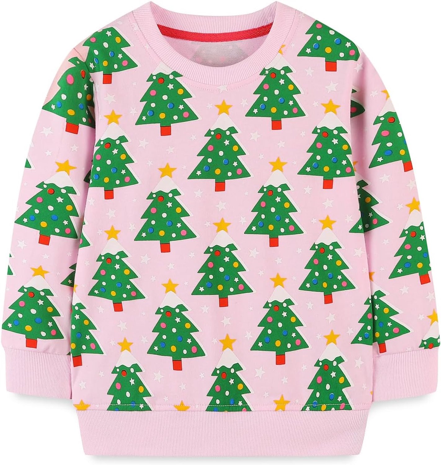 Sweatshirts voor meisjes Kerstmis lange mouwen 2-7 jaar.