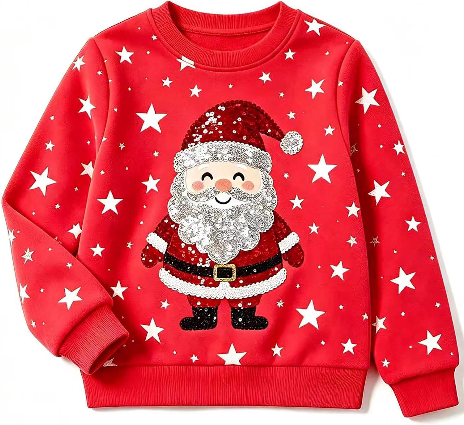 Kersttrui met print voor jongens en meisjes