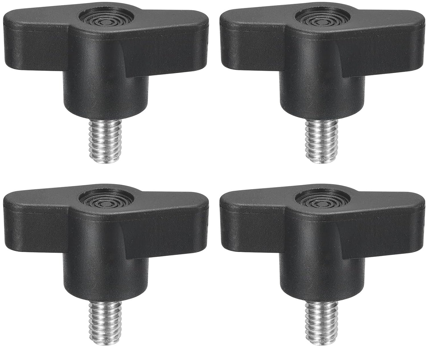 spanschroefknopen M6 x 10 mm - 304 roestvrij staal - T-vormige duimschroeven - snel verwijderen - 4 stuks - Vemera