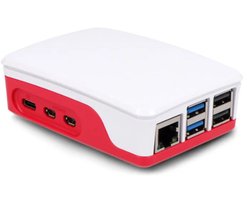 Raspberry Pi® behuizing - Geschikt voor model: Raspberry Pi® 5 - Rood / Wit