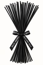 Losse Geurstokjes - 25 losse luxe Geurstokjes Zwart - Nolée and Nulu - Navulling Geurstokjes - 25cmx3mm - Zwarte vezel geurverspreiders