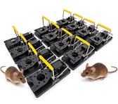 TWILG Muizenval - Muizenvallen - Muizenklem binnen en buiten - 12 stuks - Mouse trap - Muizengif Alternatief