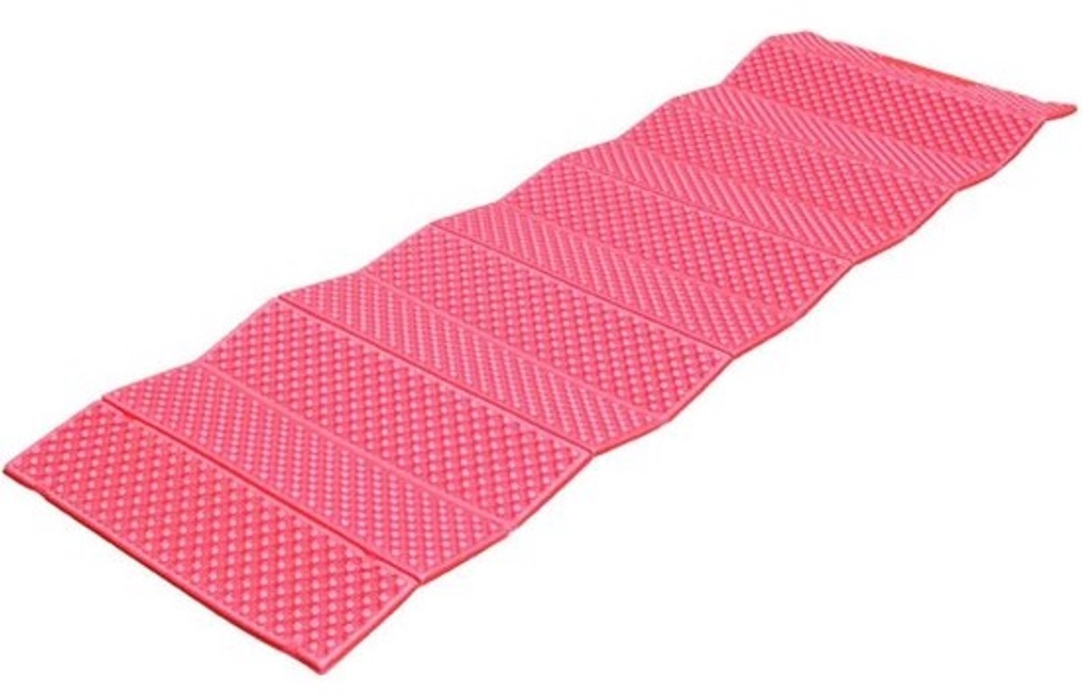 Slaapkussen Eierkrat - Picknickmat Kampeerpad - Comfortabel Slapen Buiten - Ergonomisch Eiertrogontwerp - 190x57x2 cm - Rood