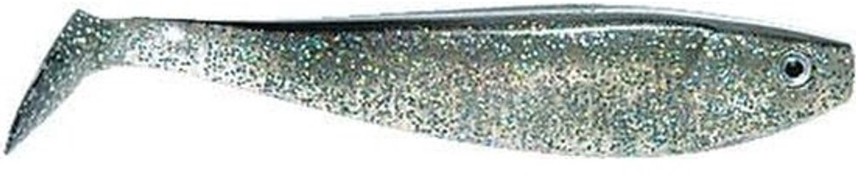 Soepele Shad Leurders - Zacht Kunst aas - Roofvissen - Origineel Product - 22 cm - Zilver Zwart