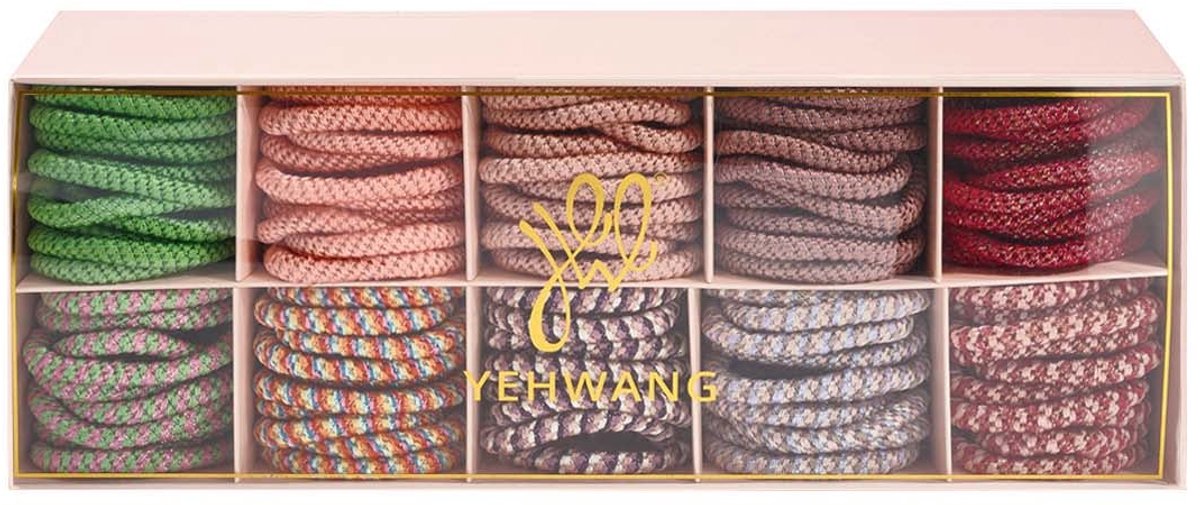 Haarelastiekjes/armbandjes - donkere kleuren