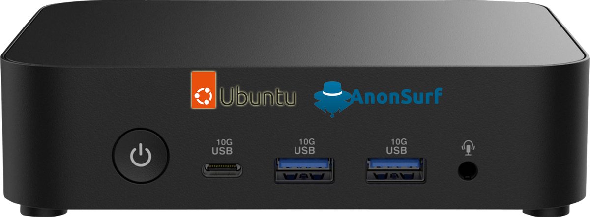 Mini computer voorgeïnstalleerd met Ubuntu 26.04 Anonymity versie (anti-chatcontrol-sleepnetwet)