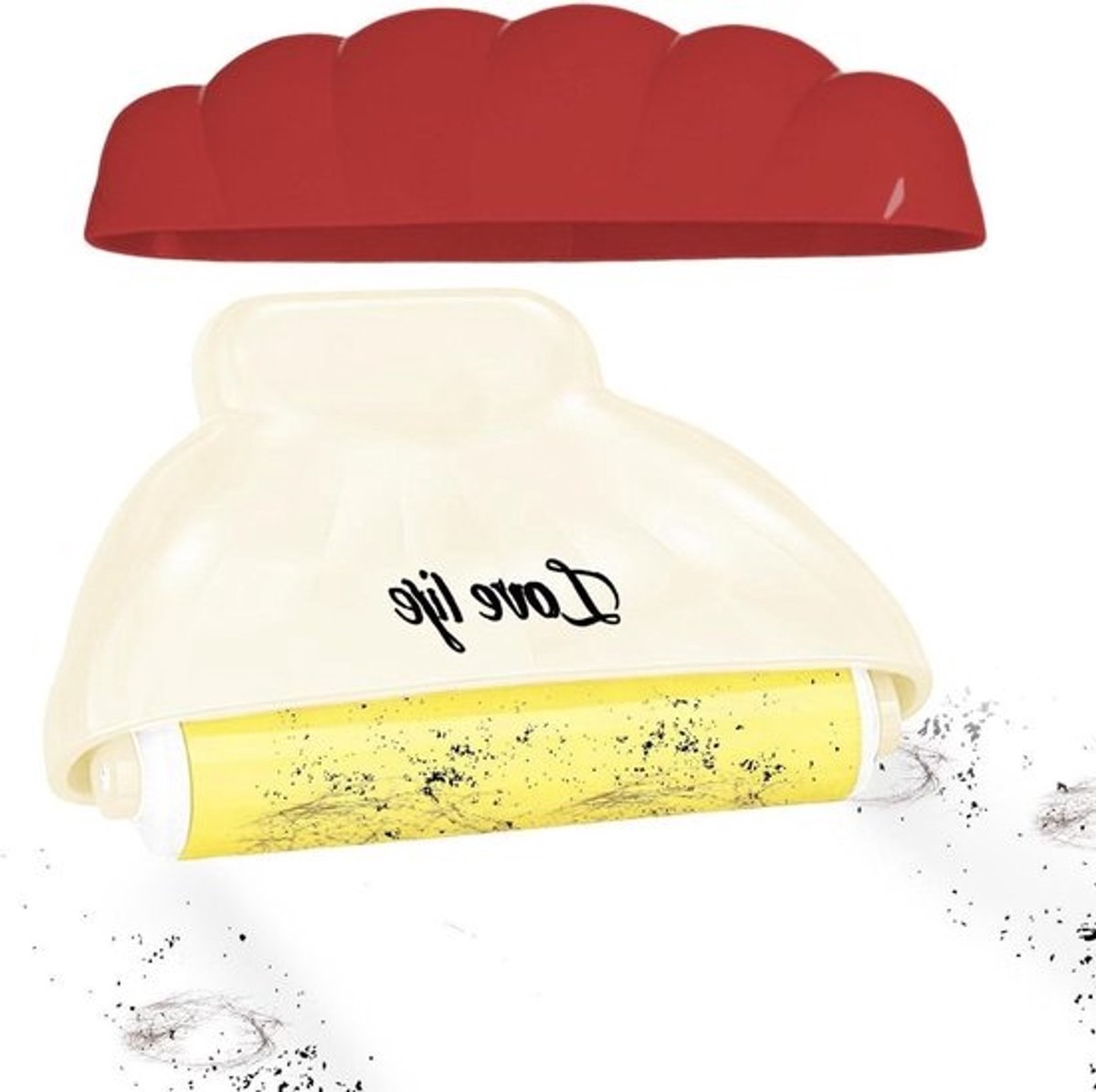 Pluisroller - Plakroller Lintroller - Huis Schoonmaken - Extra Kleefkracht - 6x7x8cm - Wit