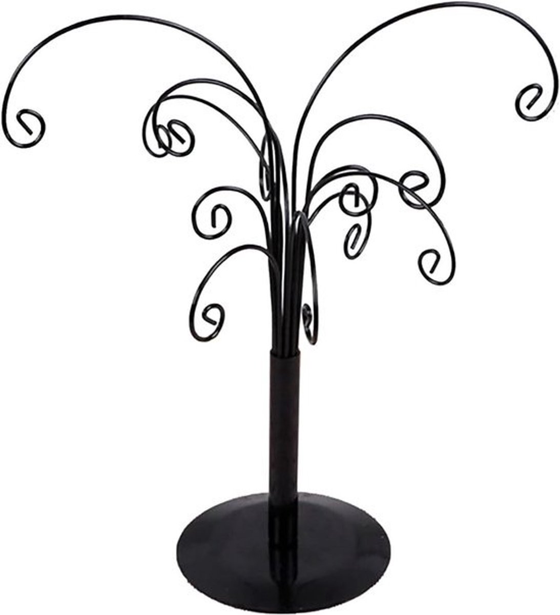 Sieraden Boom - Ornament Display - Sieraden Presenteren - Metalen Constructie - 27 cm - Zwart
