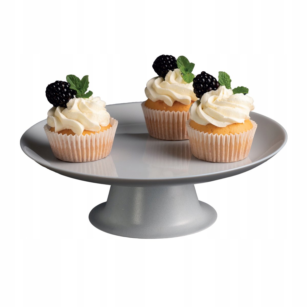 Ambitie Lelie Patera 25 cm - Stijlvol Grijs Glas