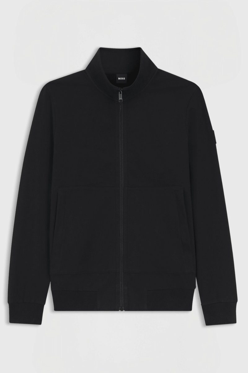 Boss Equestrian Steven Training Sweater Cardigan Heren Zwart