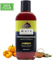 Pumpkin Seed Oil 100ml | 100% Puur & Onbewerkt | Pompoenpitolie | Food-Grade Kwaliteit Pompoenpitolie voor een Glanzend Haar en Stralende Huid