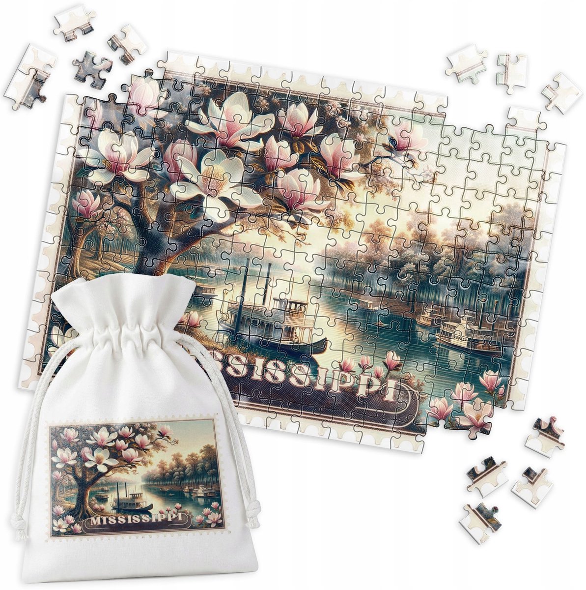 Educatieve Puzzel Rivier Mississippi 192 Stukjes