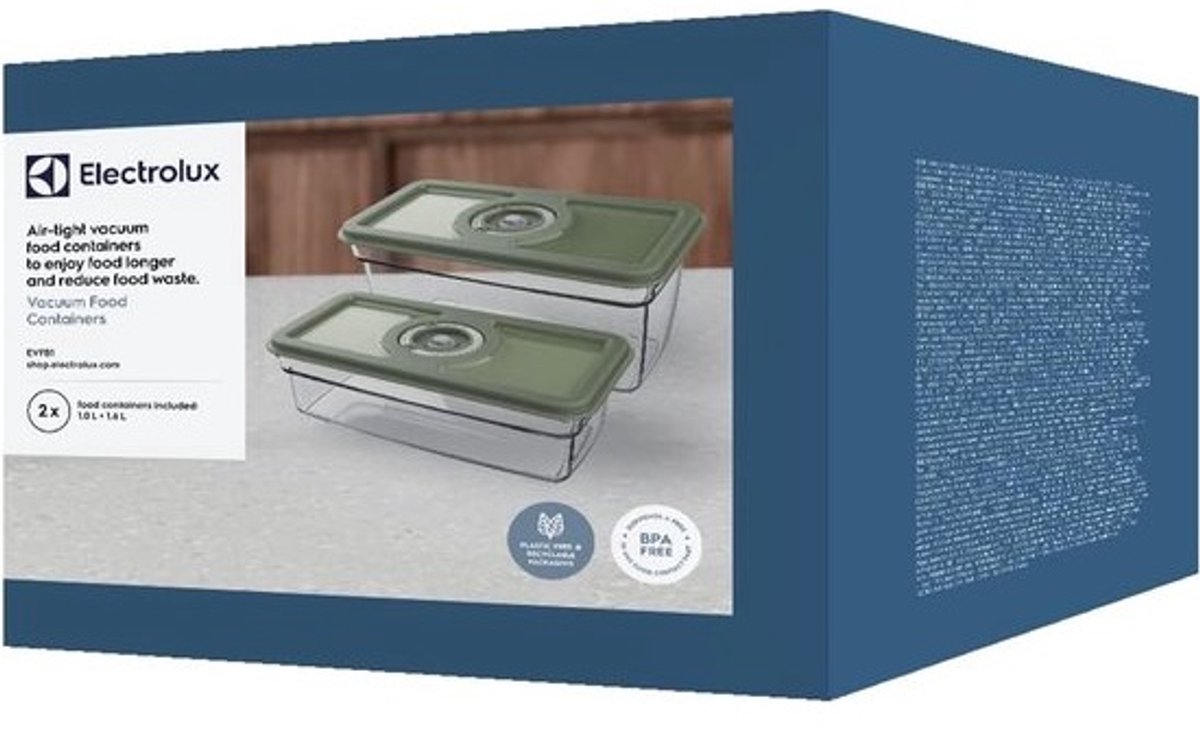 Vacuüm Opslagcontainer - Voedselbewaring Doos - Langer Vers Houden - Luchtdichte Flip-top - 16 Liter - Groen