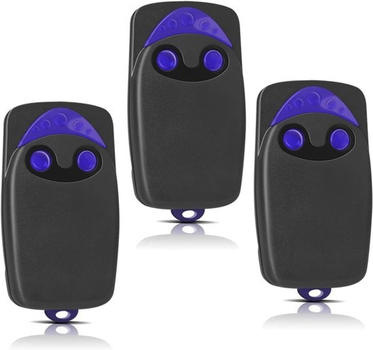 Poort Afstandsbedieningen - Zenders Set - Hek Toegang - Rolling Code Technologie - Compact Formaat - Zwart