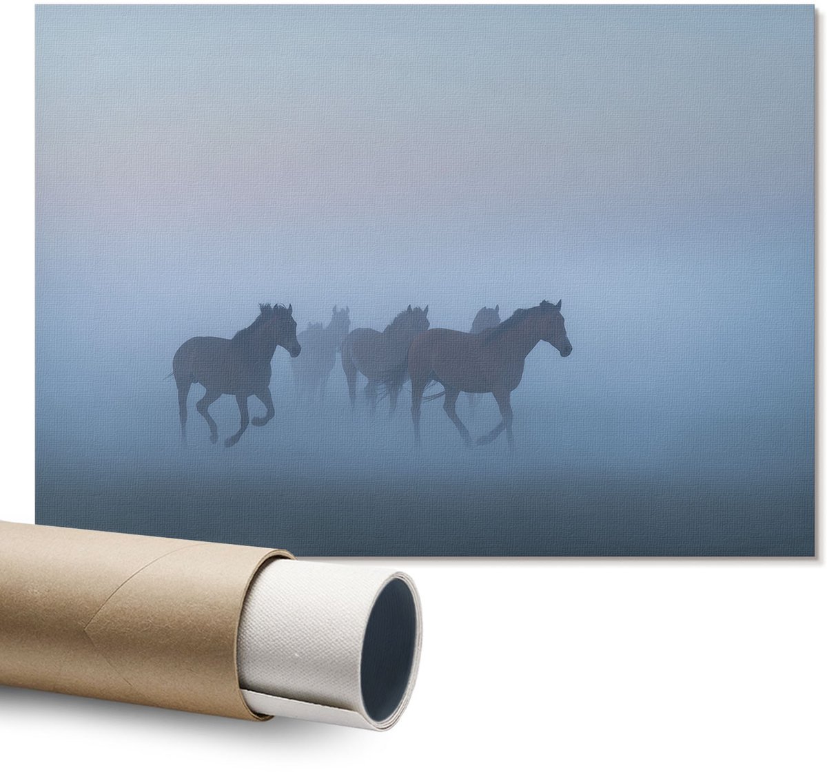 Coloray Polycanvas Wandposter - Overwinning Illustratie, Illustratie - A1 - Zwart Wandposter - Rechthoek - Canvasposter - Woonkamer - Popcultuur