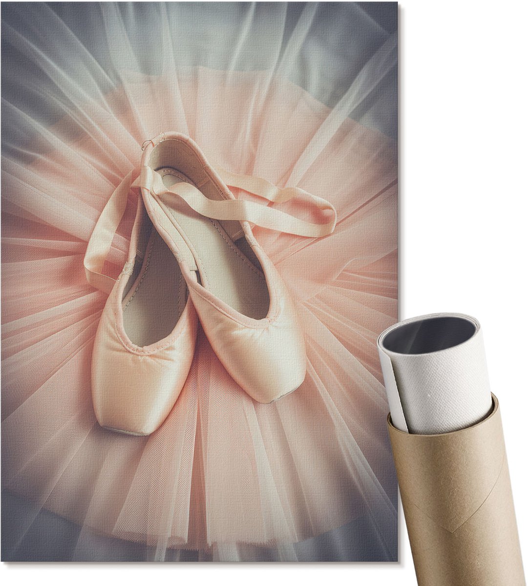 Coloray Canvas Poster Polycanvas - Modern Gebouw, Fotografie - A2 - Grijs Decoratie - Rechthoek - Decoratieve poster - Woonkamer, Slaapkamer, Kantoor - Modern