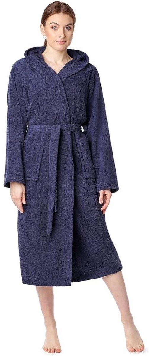 Dames Badjas - Huisjas Kimono - Ontspannen Thuis - 100% Biologisch Katoen - 1.5 kg