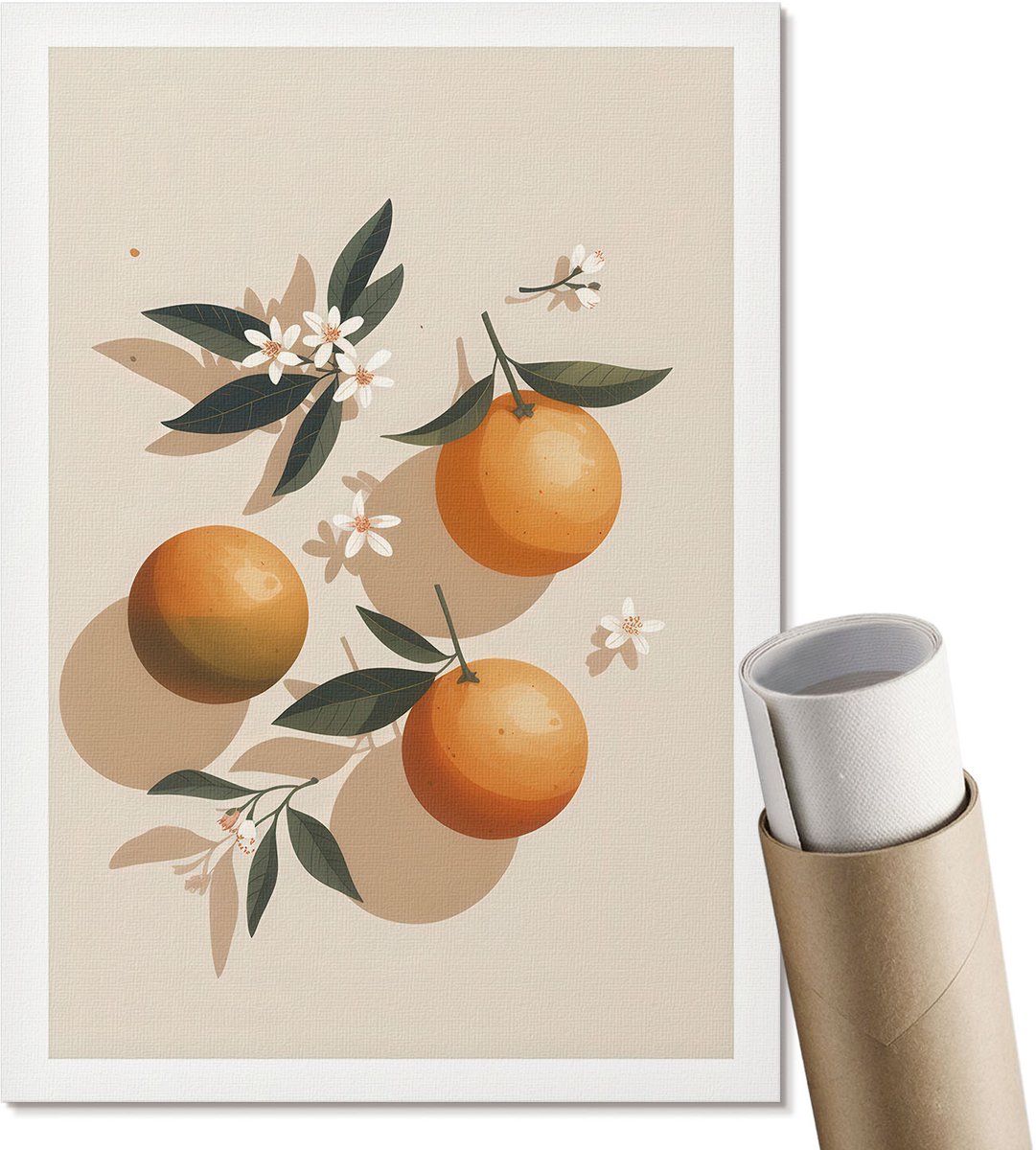 Coloray Polycanvas Poster - Spelborden, Blauw - A3 - Wit Wandposter - Rechthoek - Muurdecoratie - Woonkamer - Modern